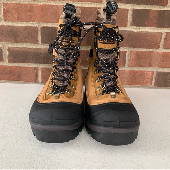 Sorel conquest tan lace up snow waterproof boots - Picture 3 of 9